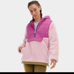 Uggs Iggy sherpa half zip pullover sweatshirt